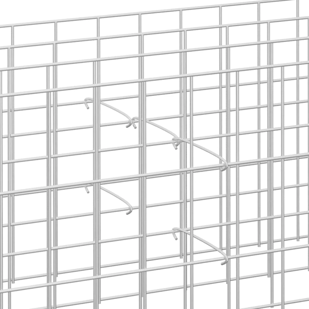 DOTMALL Gabionenzaun Gabionen-Distanzhalter 100 Stk. Verzinkter Stahl 20 cm