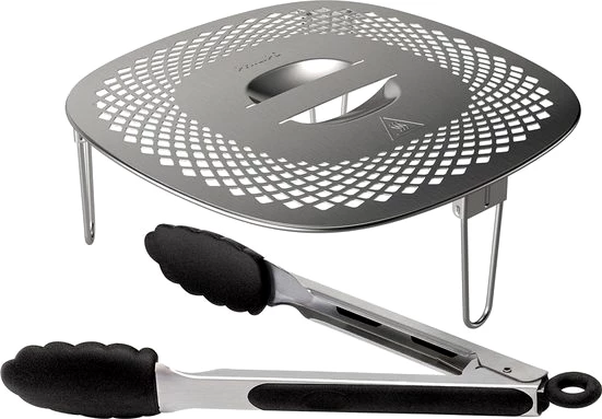 Philips Grillpfanneneinsatz HD9954/01 Snack Profi-Kit, Edelstahl, Silikon