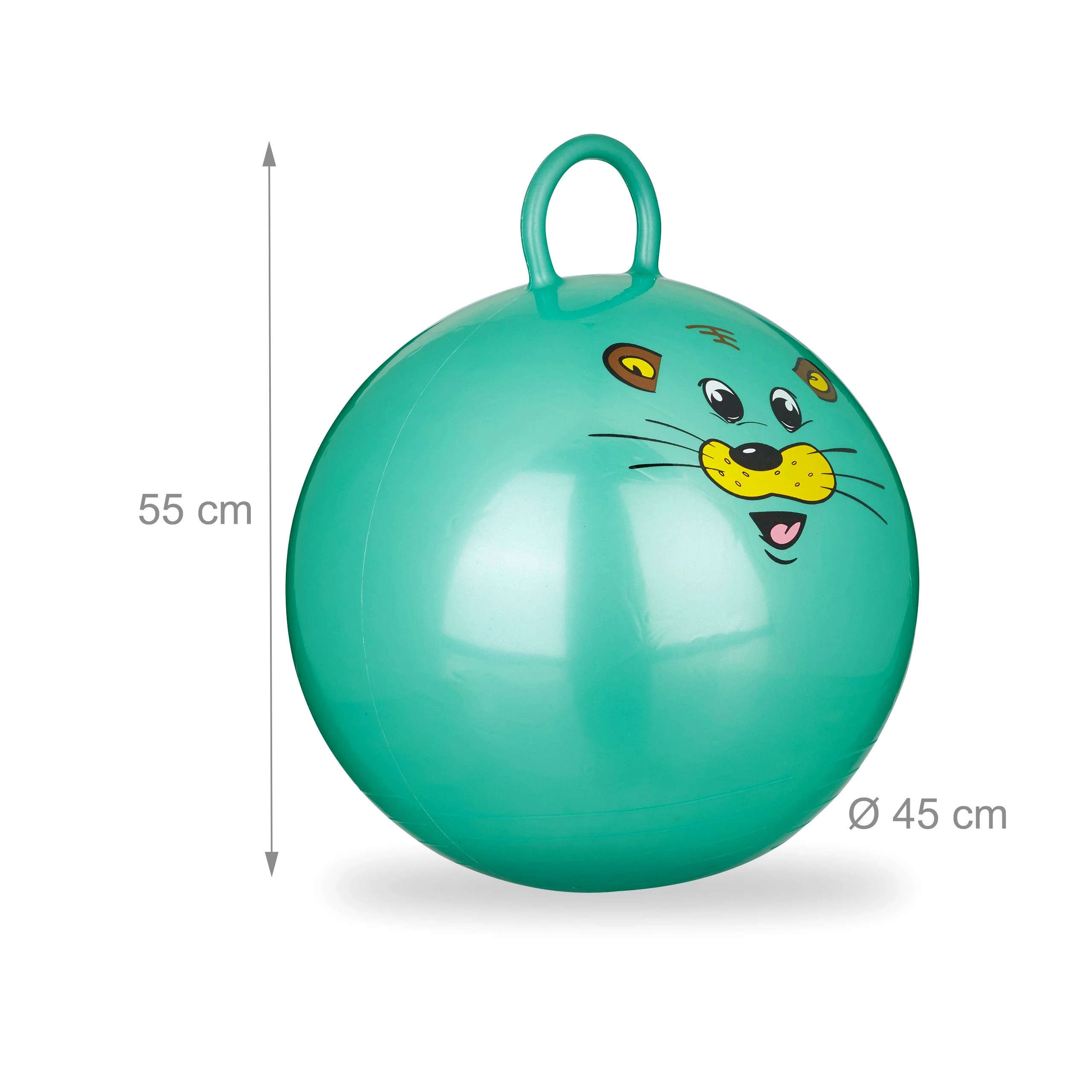 relaxdays Hüpfball 3er Set Hüpfball Kinder