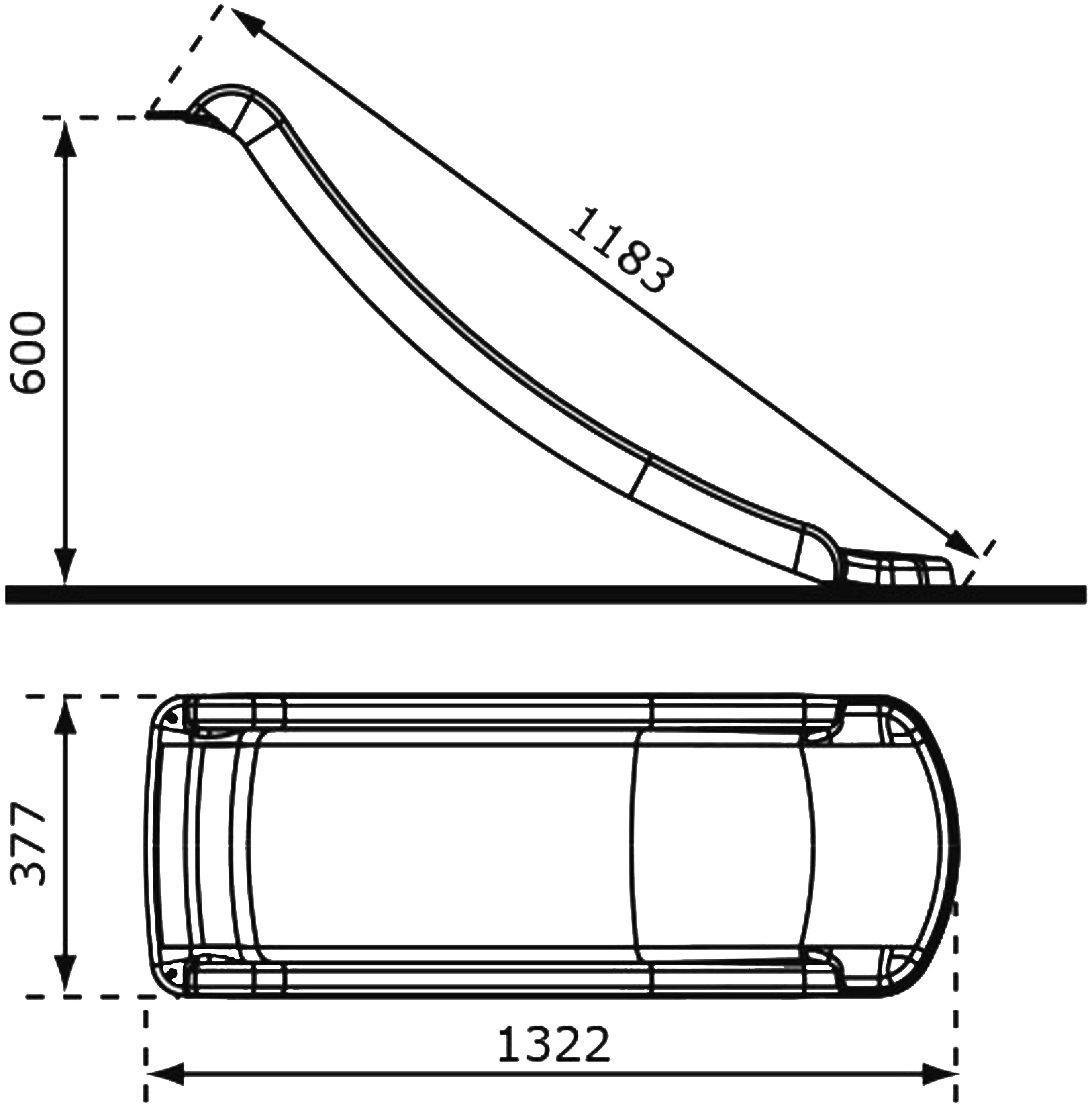 AXI Anbaurutsche Sky120, 118 cm