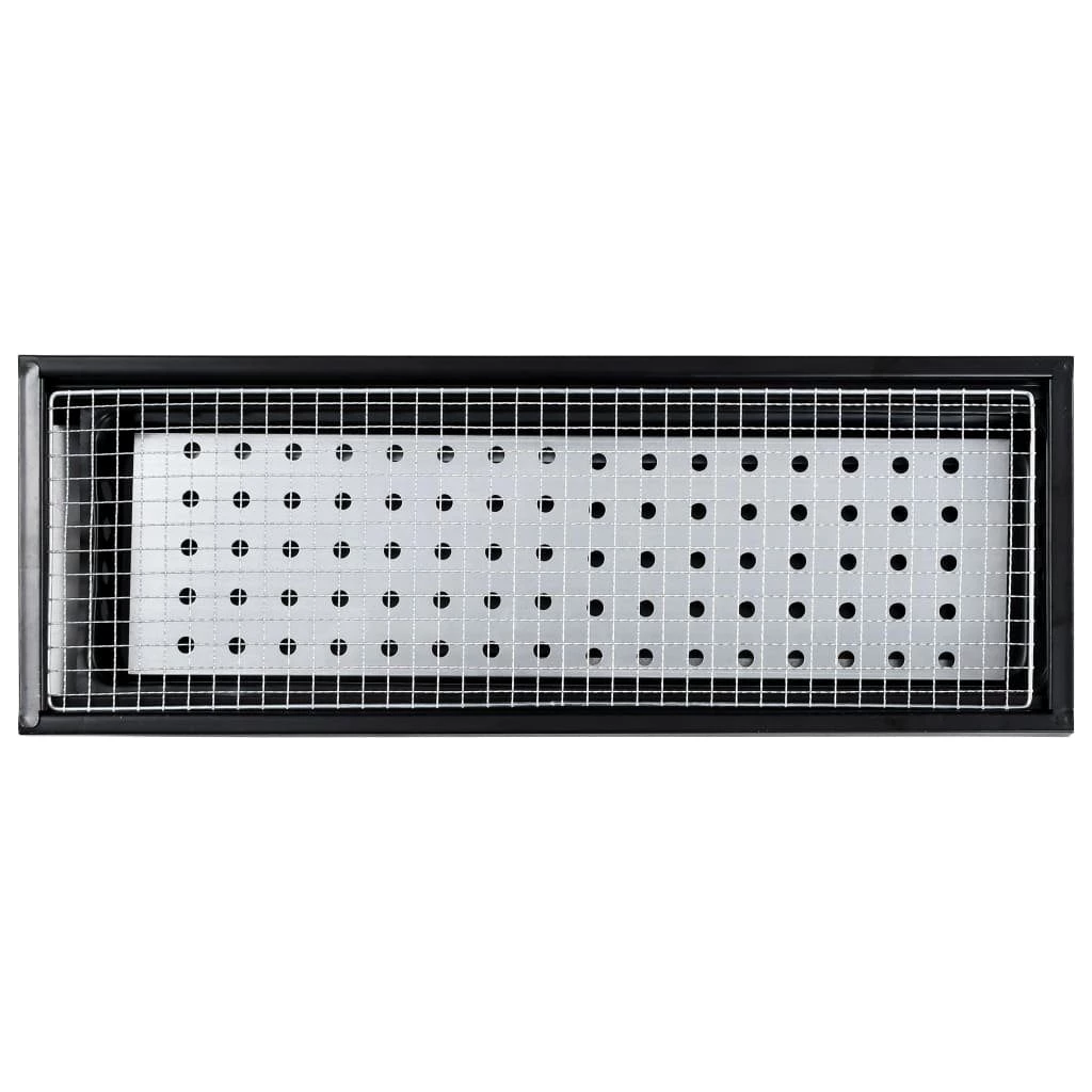 vidaXL Grillkamin Tragbarer Camping-Grill Stahl 60×22,5×33 cm