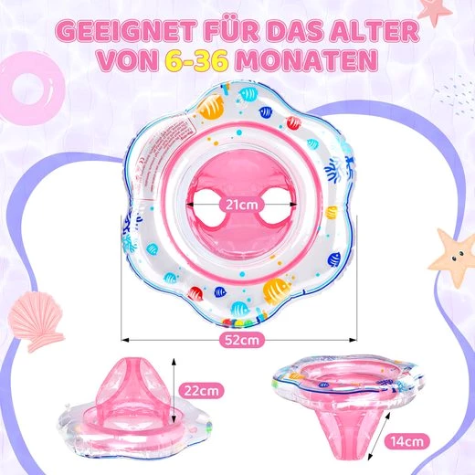 Homewit Schwimmsitz Baby Schwimmring Aufblasbarer Schwimmhilfe