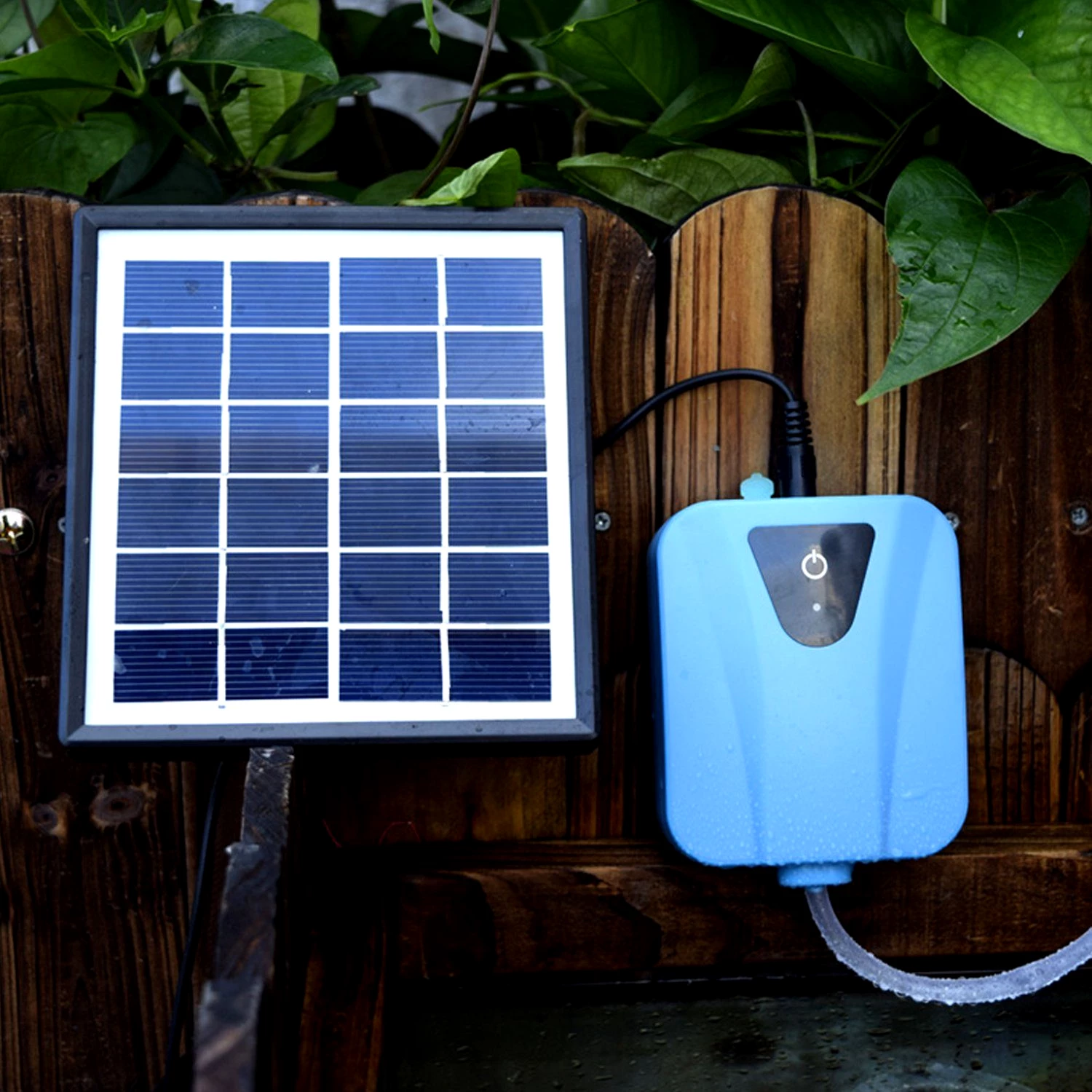 Dedom Teichbelüfter Luftpumpe, Sauerstoffpumpe, Solarmodul, für Garten Teich Aquarium