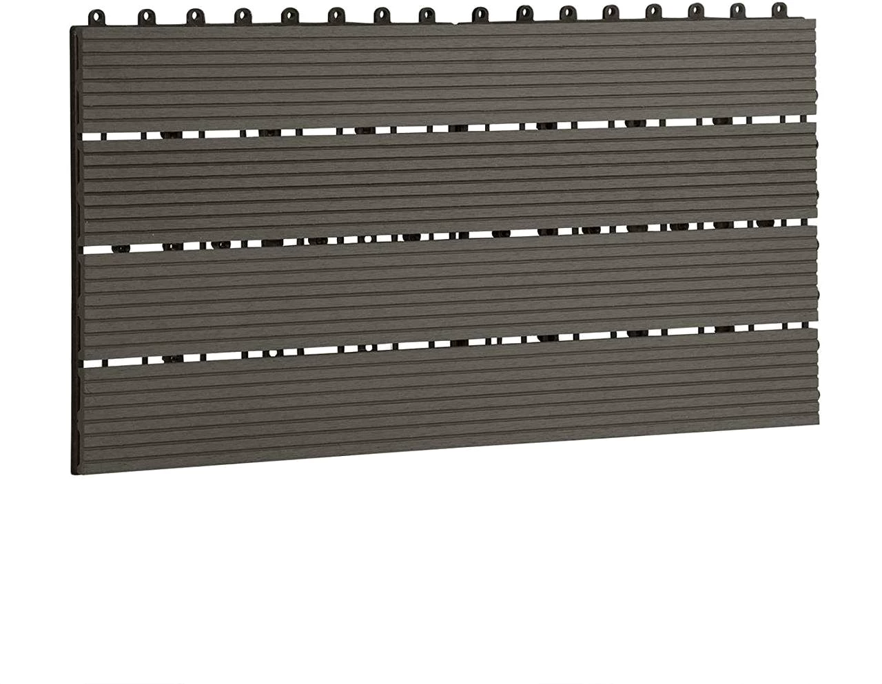 EUGAD WPC-Fliesen, 12 St., Klickfliesen in Holzoptik 30×60 cm für 2m²