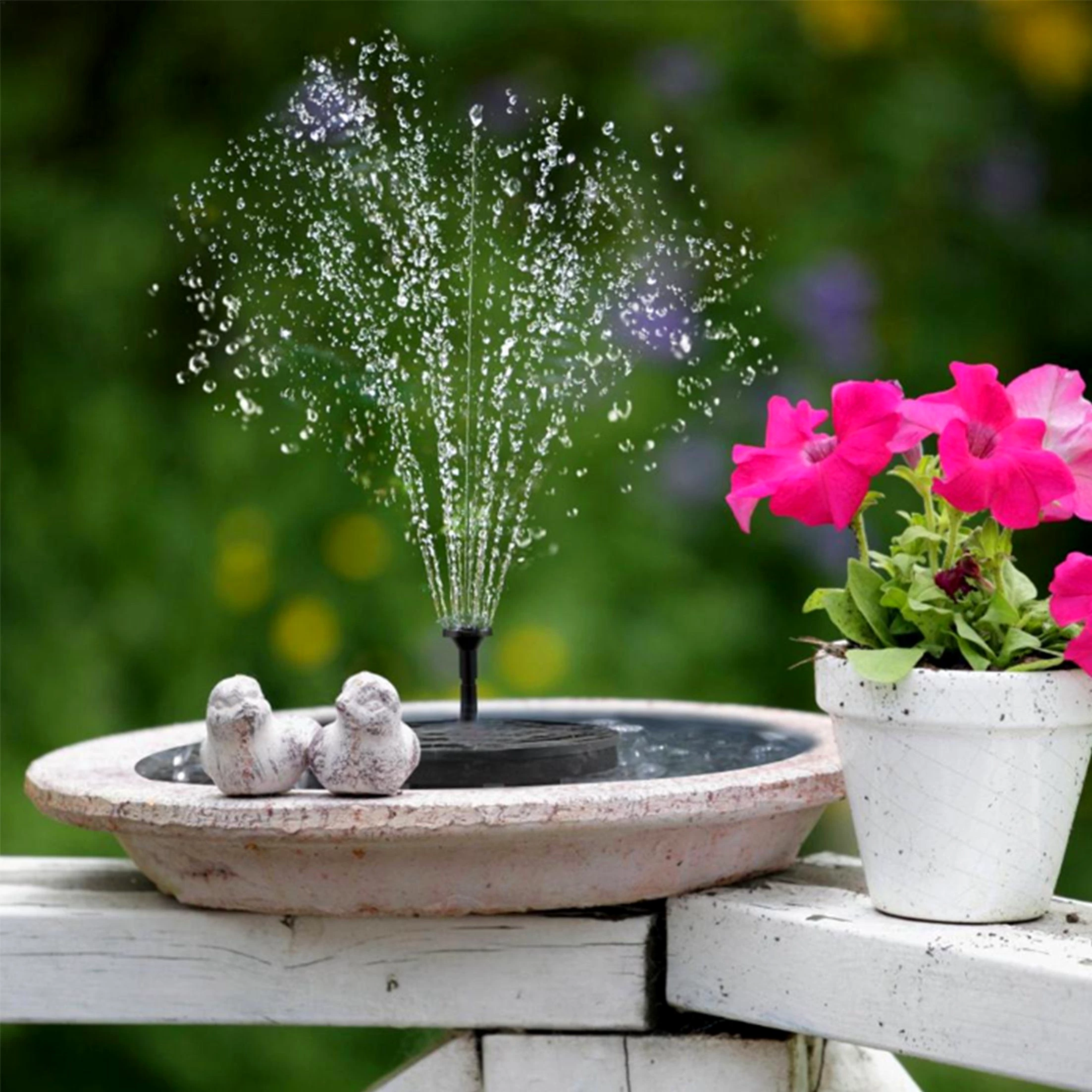 KINSI Solarpumpe Solarbrunnen,Gartenbrunnen,Teichpumpen,Springbrunnenpumpen,Farb-LEDs KINSI Solarpumpe Solarbrunnen,Gartenbrunnen,Teichpumpen,Springbrunnenpumpen,Farb-LEDs