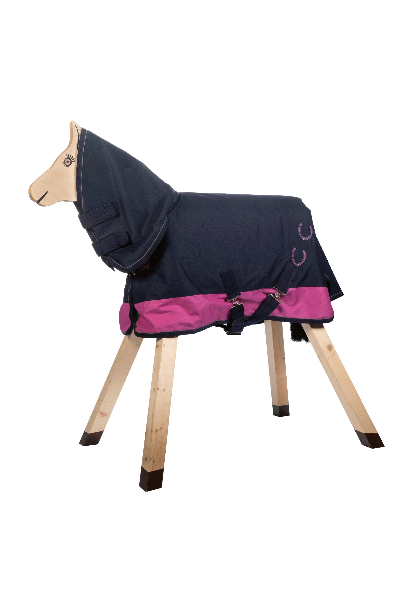 HKM Holzpferd Regendecke -Funny Horses-