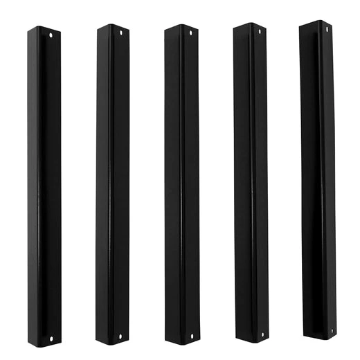 BBQ-Toro Gasgrill porzellanemaillierte Flammenverteiler Set (5 Stück), 38,9 x 6,6cm