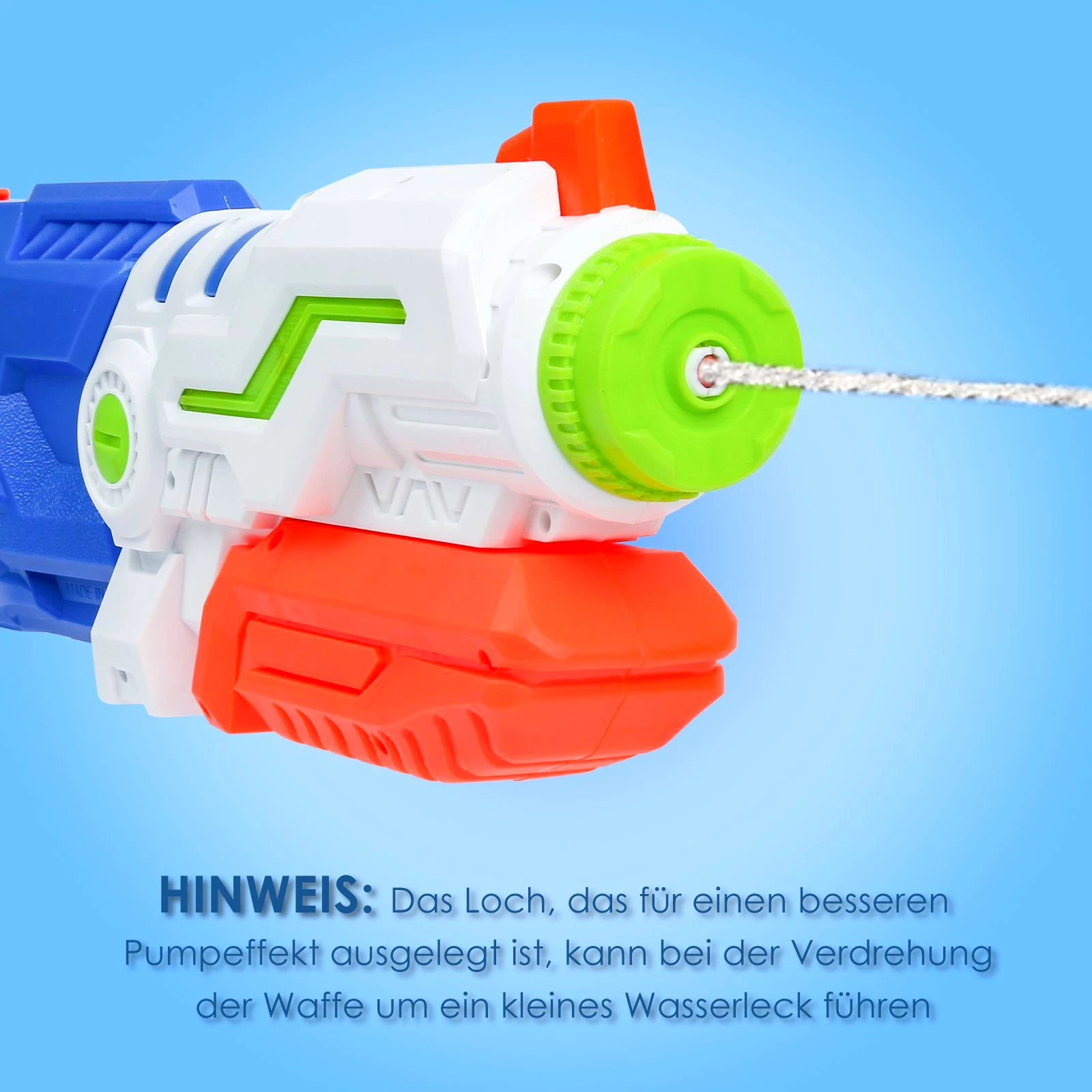 Bettizia Wasserpistole 2x Wasserpistole Klassiker Spielzeug Spritzpistole Pistole 11M 1030ML
