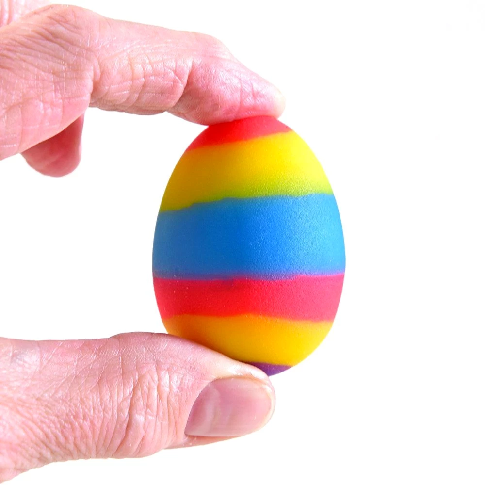 Kögler Flummi 12 hüpfendes Flummi EI bunt Hüpfball Springei Hüpfei Osterei 3,5x4,5