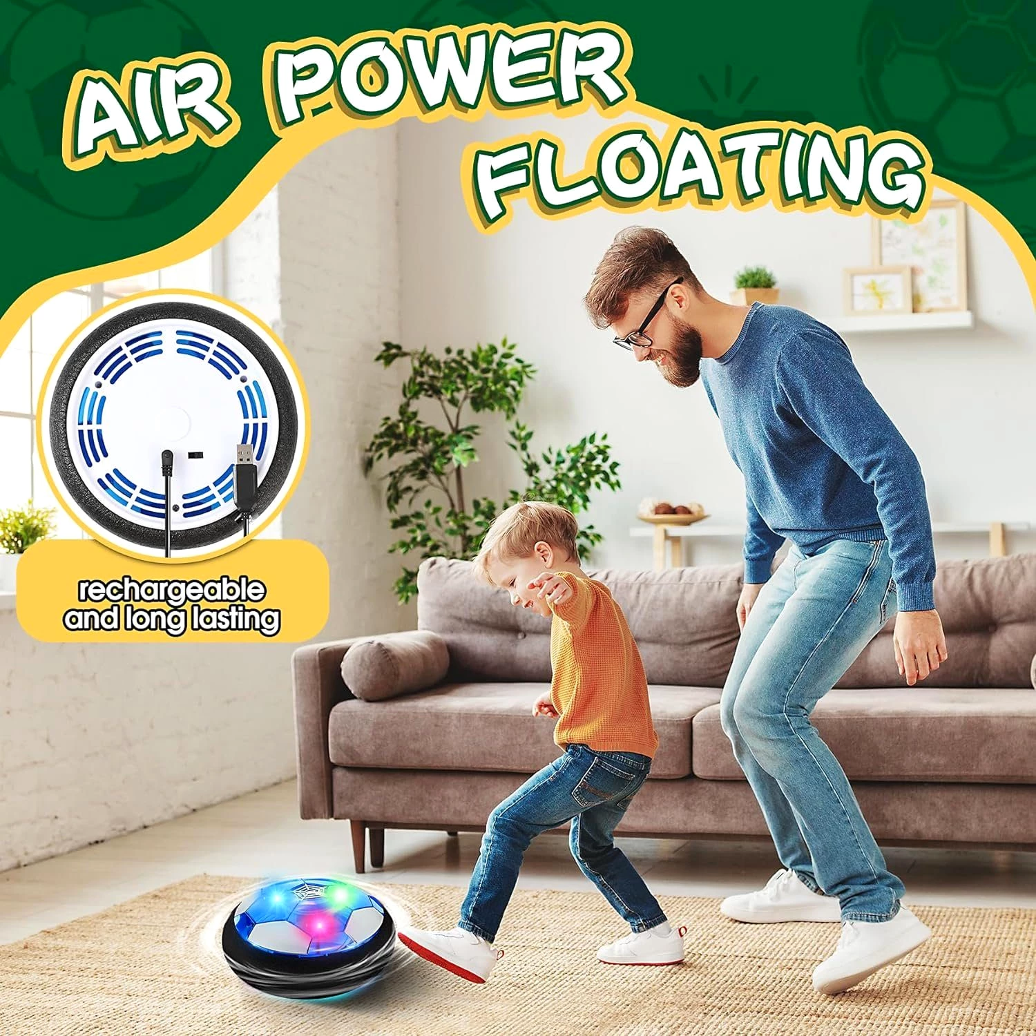 LENBEST Spielball Air Power Fußball - Fussball Geschenke Jungen