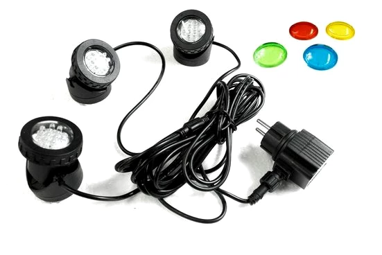 Arnusa LED Teichleuchte 3er Gartenspot Pflanzenstrahler Unterwasserbeleuchtung, Farbauswahl