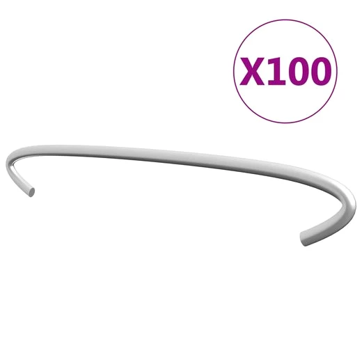 DOTMALL Gabionenzaun Gabionen-Distanzhalter 100 Stk. Verzinkter Stahl 20 cm