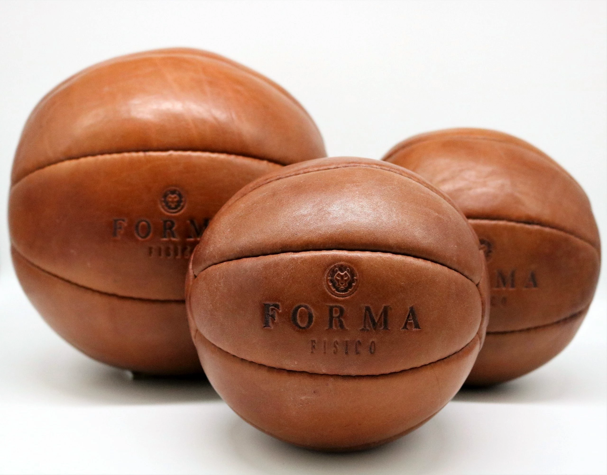 Forma Fisico Medizinball Vintage-Medizinball aus Echtleder für Cross- & Functional Training