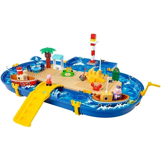 BIG Wasserbahn Waterplay Peppa Pig Holiday - Wasserbahn - blau