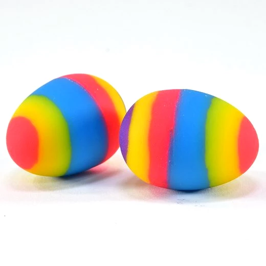Kögler Flummi 12 hüpfendes Flummi EI bunt Hüpfball Springei Hüpfei Osterei 3,5x4,5