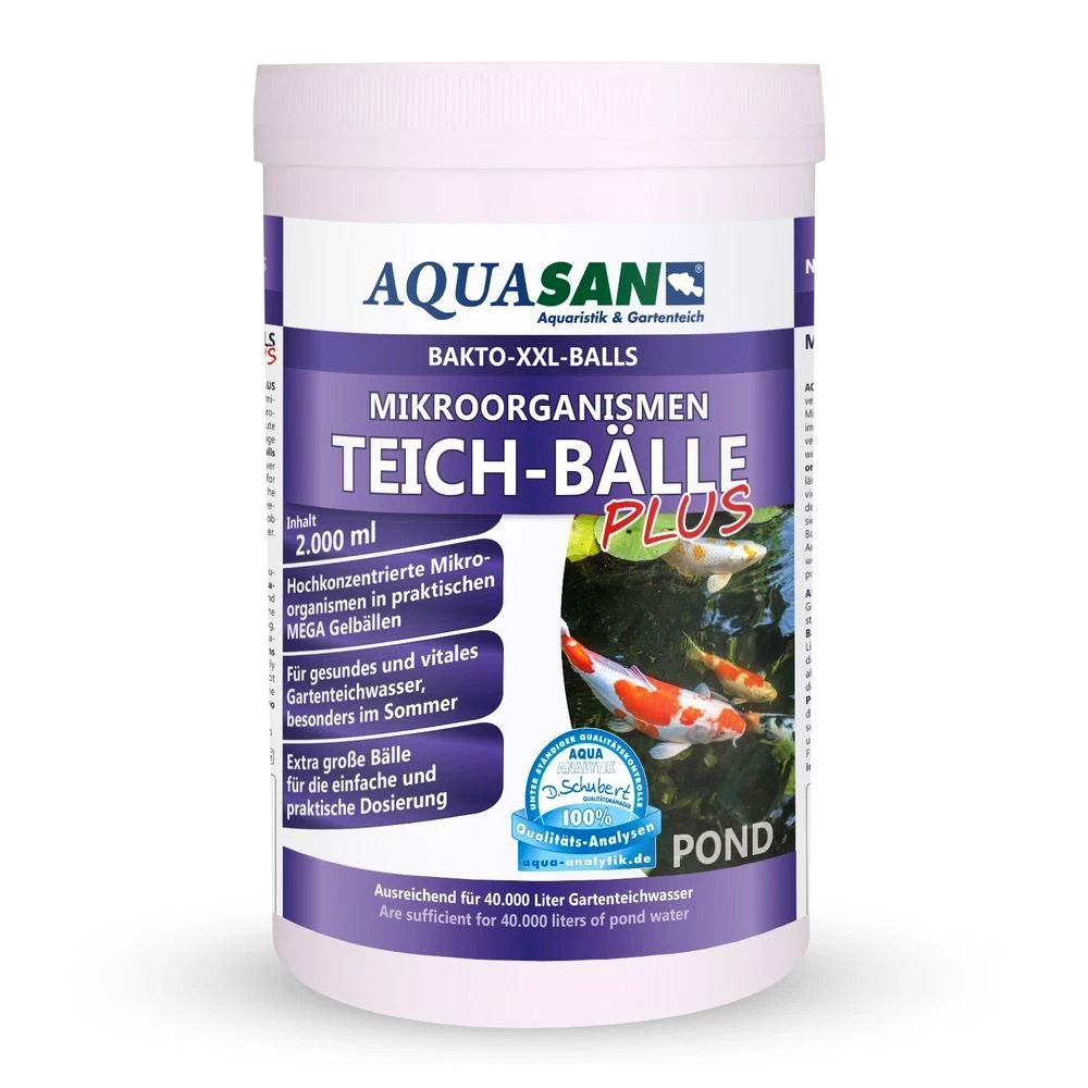 AQUASAN Teichfilter AQUASAN Gartenteich Mikroorganismen XXL Bakto-Balls PLUS