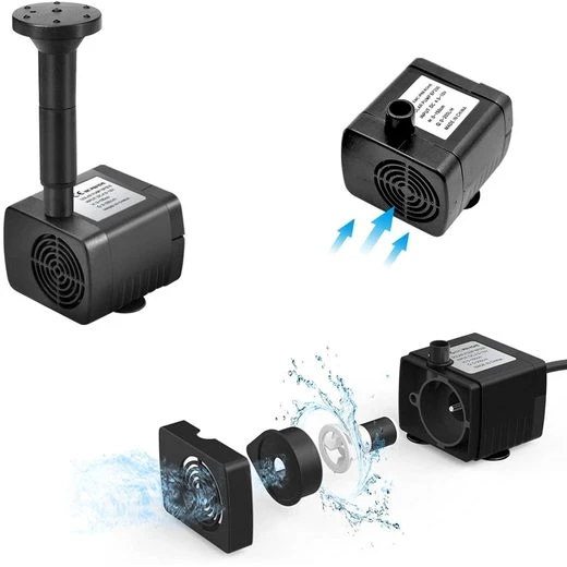 KINSI Solarpumpe Solar Teichpumpe, Outdoor Wasserpumpe, Garten-wasserpumpe