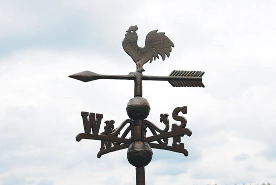 esschert design Wetterfahne, verstellbarer Befestigungsfuß