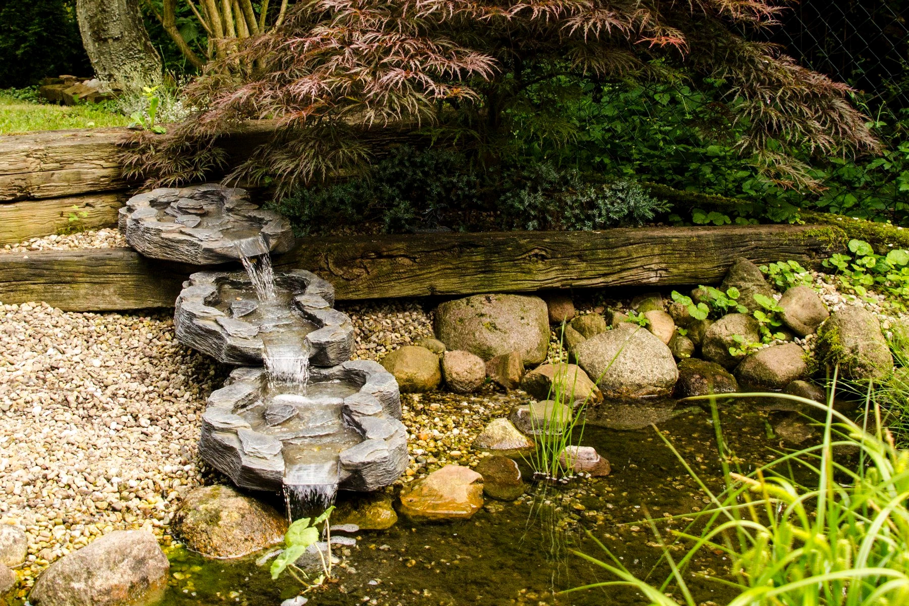 Köhko Bachlauf Köhko 3-teiliger Bachlauf Mulde-Mündung Wasserfall Quelle