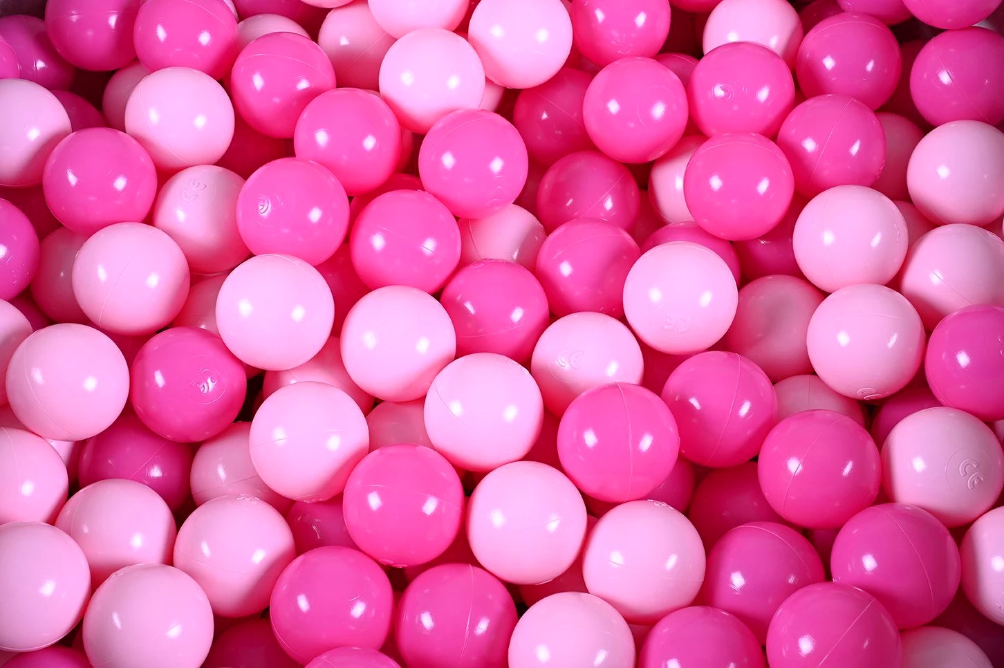 Knorrtoys® Bällebad Soft, Cube Grey, mit 300 Bällen soft pink; Made in Europe