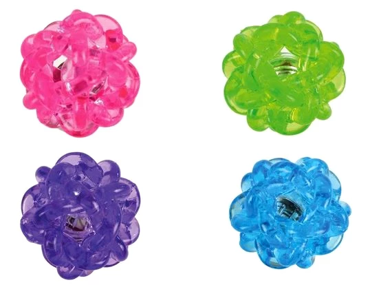 Kögler Flummi 4 x Flummi Knotenball (Set, 4er Pack)