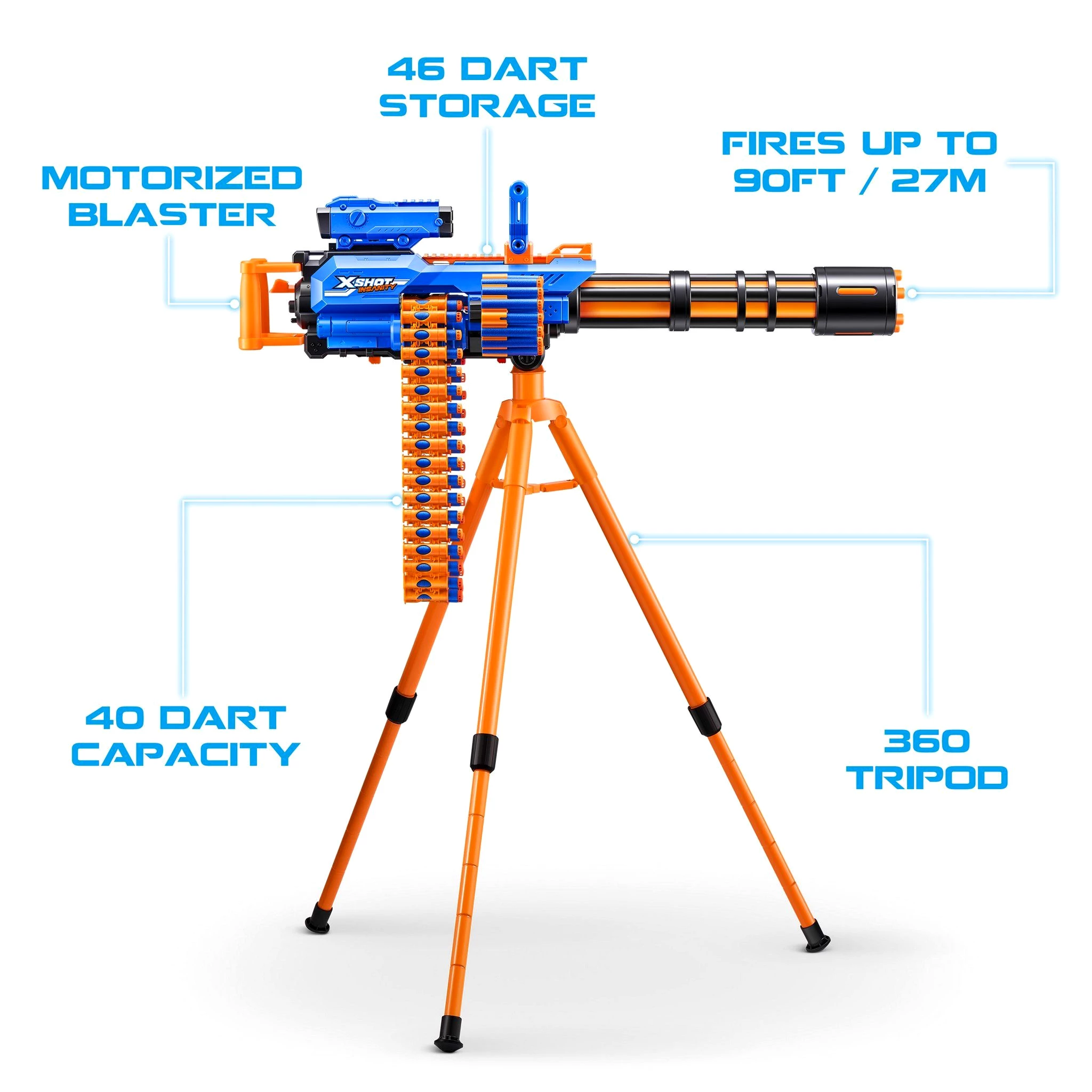 ZURU Blaster INSANITY Rage Fire Gatlin-Blaster
