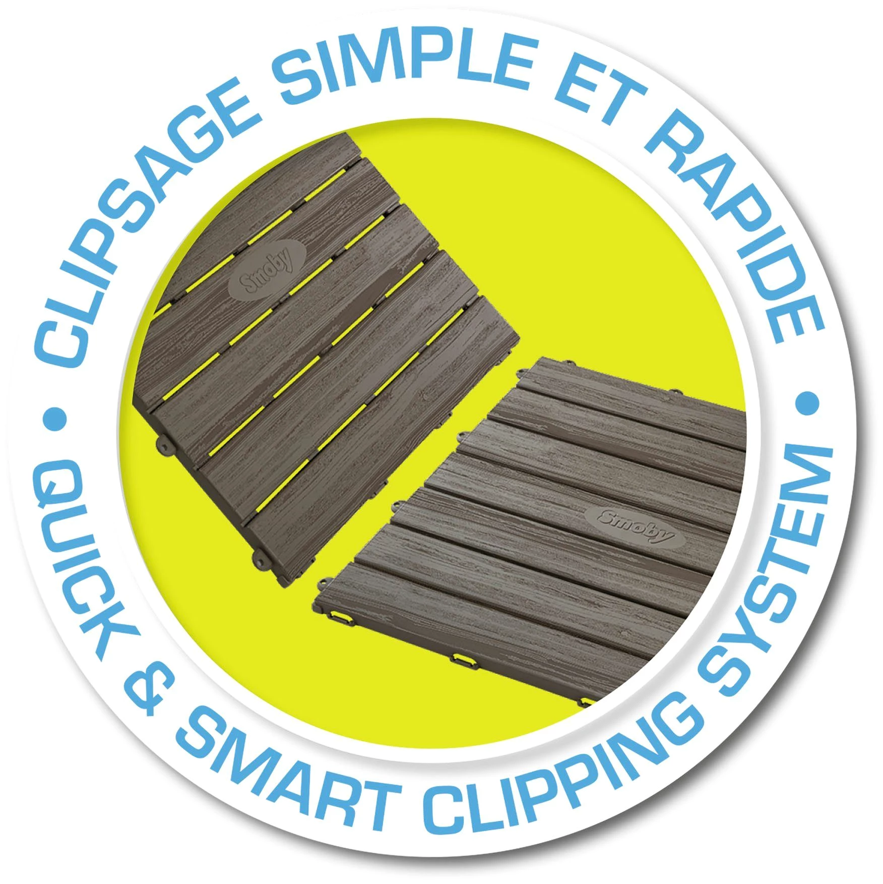 Smoby Spielhaus Bodenplatten-Set mit Klicksystem, Made in Europe