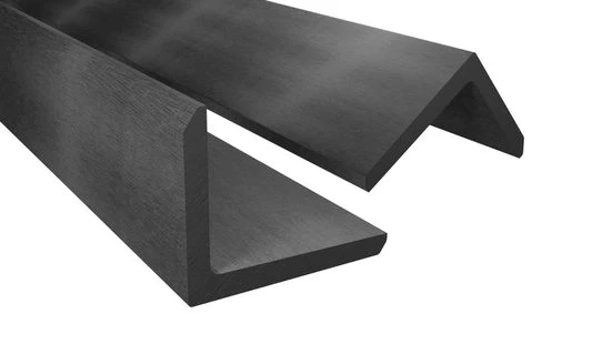 Endorphin Terrassendielen ® WPC Abschlussleisten 10er Set Hellgrau 110cm Winkelprofil 5,5 x 4,5c
