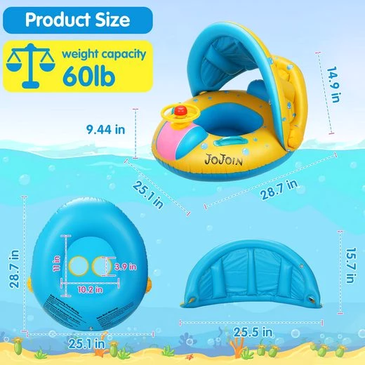 LENBEST Schwimmring Baby Schwimmring - Aufblasbare Baby Schwimmen Float Ring