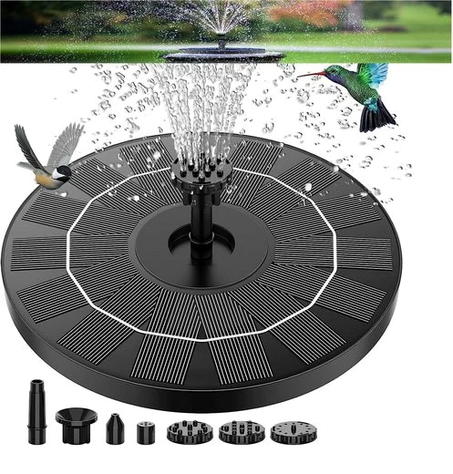 DOPWii Gartenbrunnen Solarbrunnen,1.2W-Solar Springbrunnen,Solar Teichpumpe Außen,6 Nozzle