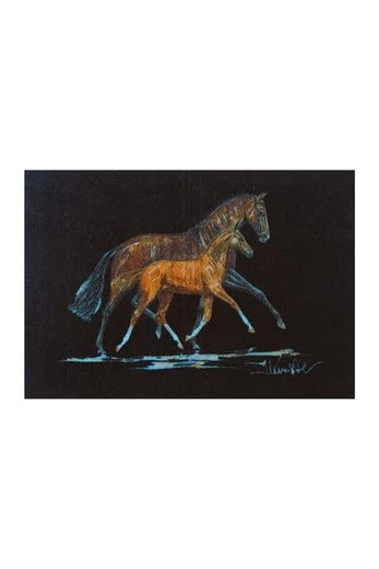 HKM Holzpferd Fußmatte -Jan Künster- 60 x 40 cm