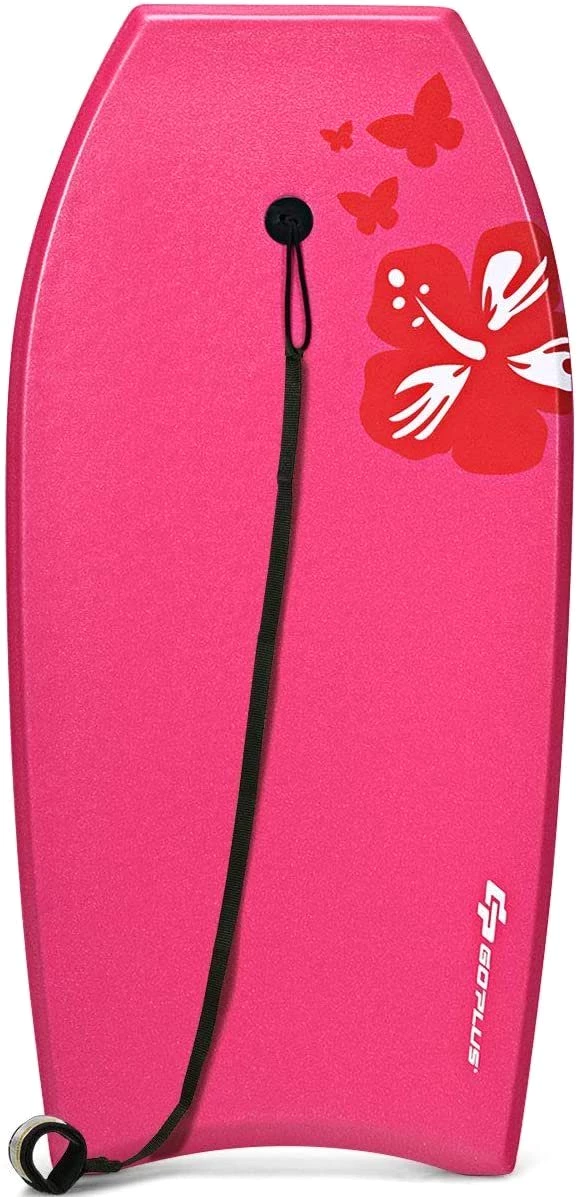 KOMFOTTEU Schwimmbrett Bodyboard, für Kinder & Erwachse,rosa
