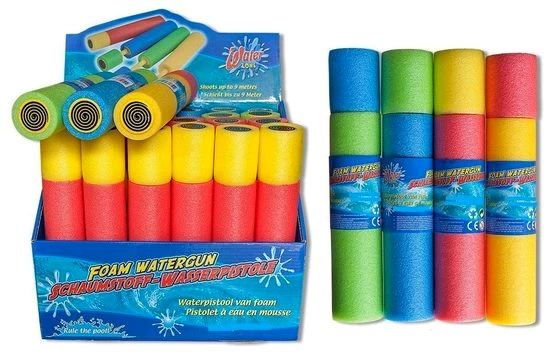 Sena Wasserpistole XXL Spritzkanone Kinder 4 Stk, Spritzpistole 54cm Wasserspritzpistole