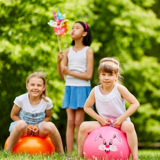 relaxdays Hüpfball 3er Set Hüpfball Kinder