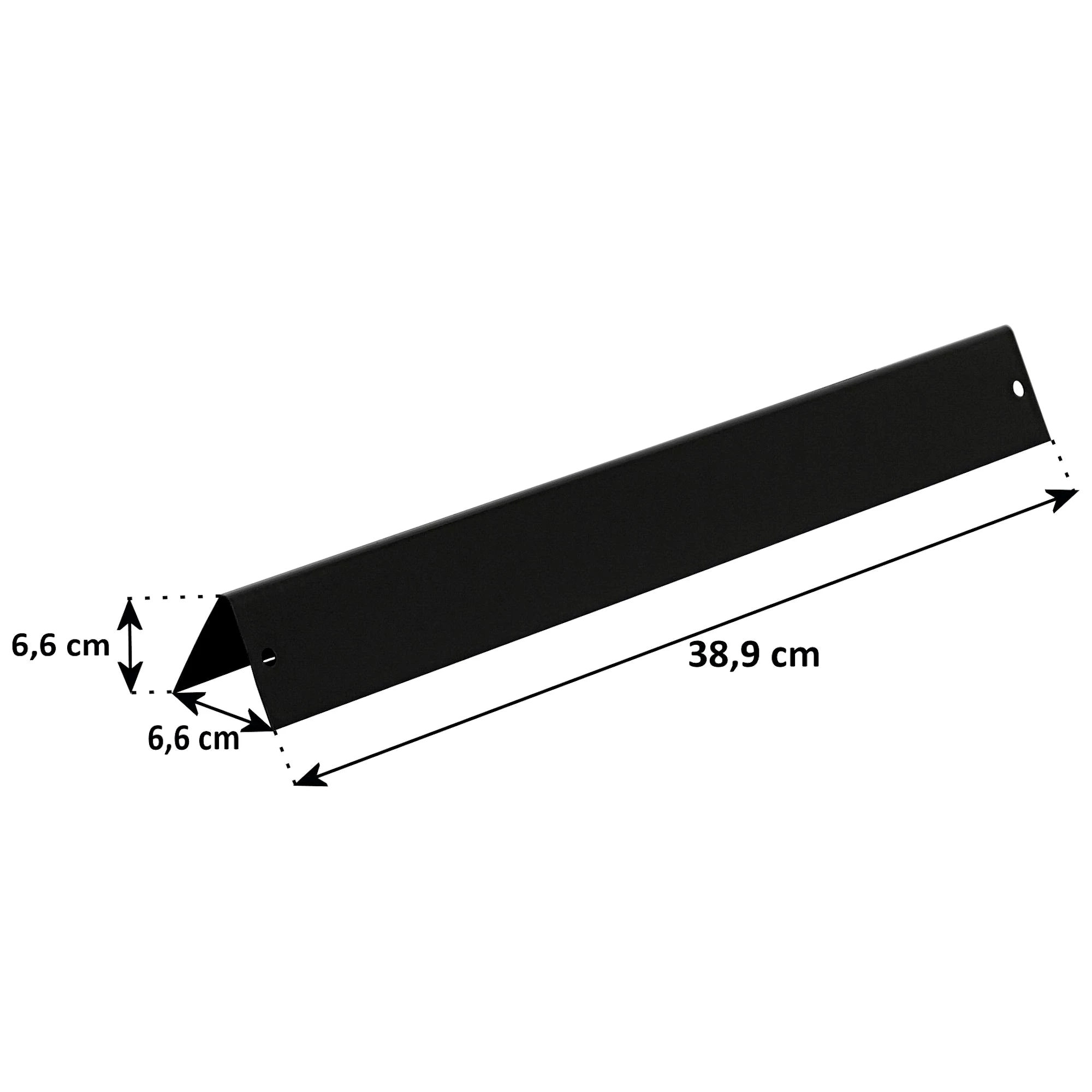 BBQ-Toro Gasgrill porzellanemaillierte Flammenverteiler Set (5 Stück), 38,9 x 6,6cm