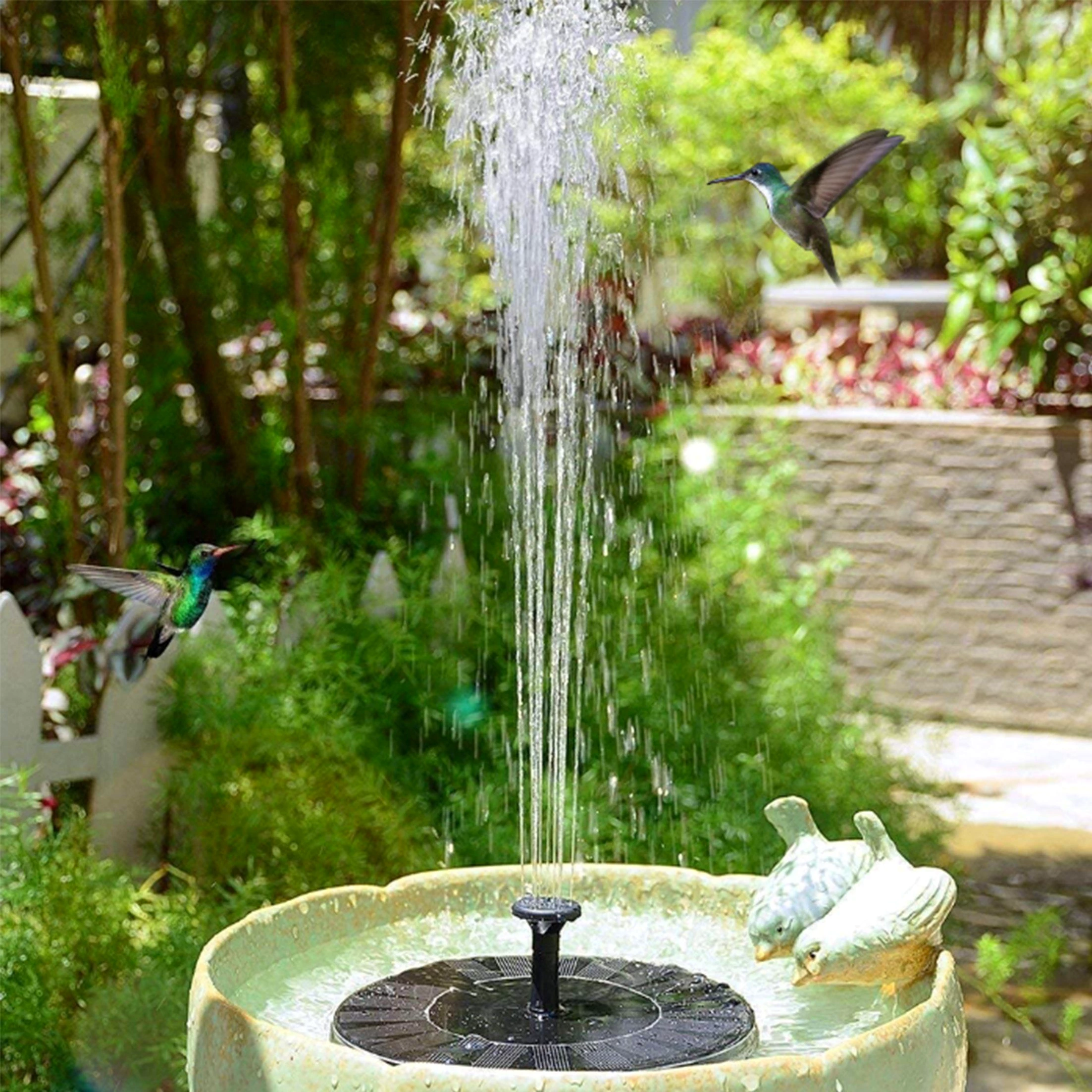 KINSI Solarpumpe Solarbrunnen,Gartenbrunnen,Teichpumpen,Springbrunnenpumpen,Farb-LEDs KINSI Solarpumpe Solarbrunnen,Gartenbrunnen,Teichpumpen,Springbrunnenpumpen,Farb-LEDs
