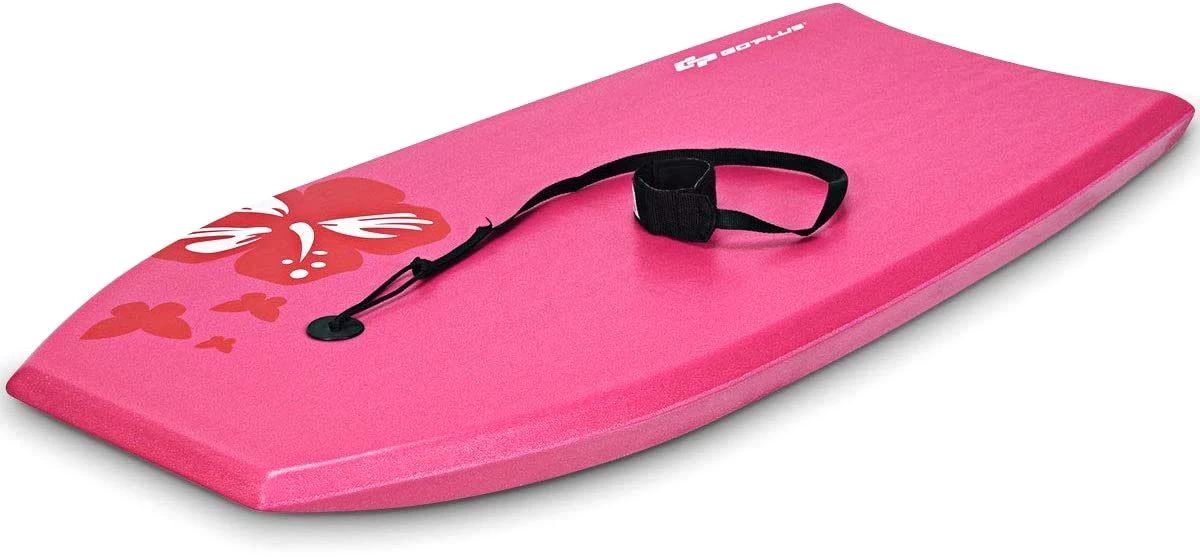 KOMFOTTEU Schwimmbrett Bodyboard, für Kinder & Erwachse,rosa