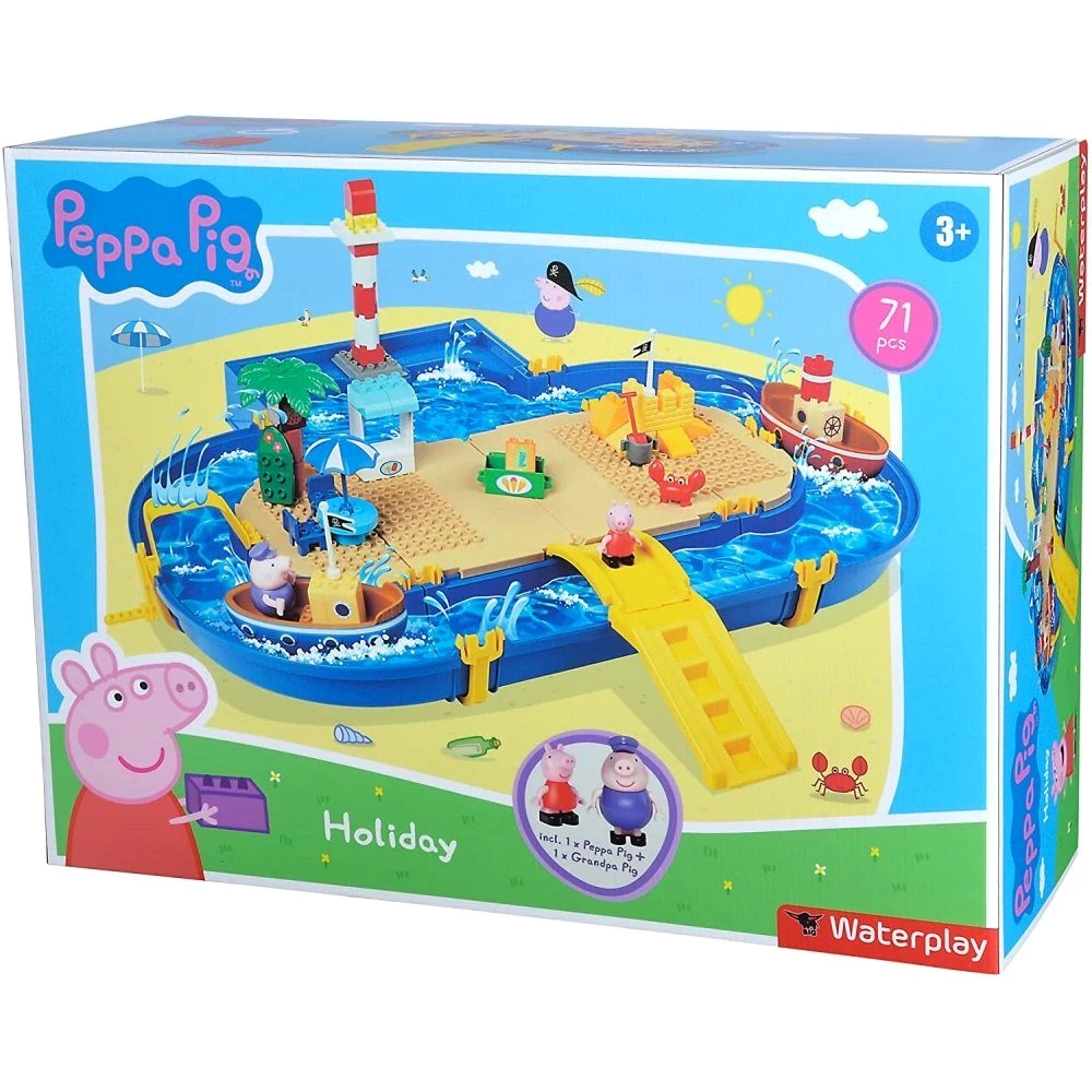 BIG Wasserbahn Waterplay Peppa Pig Holiday - Wasserbahn - blau