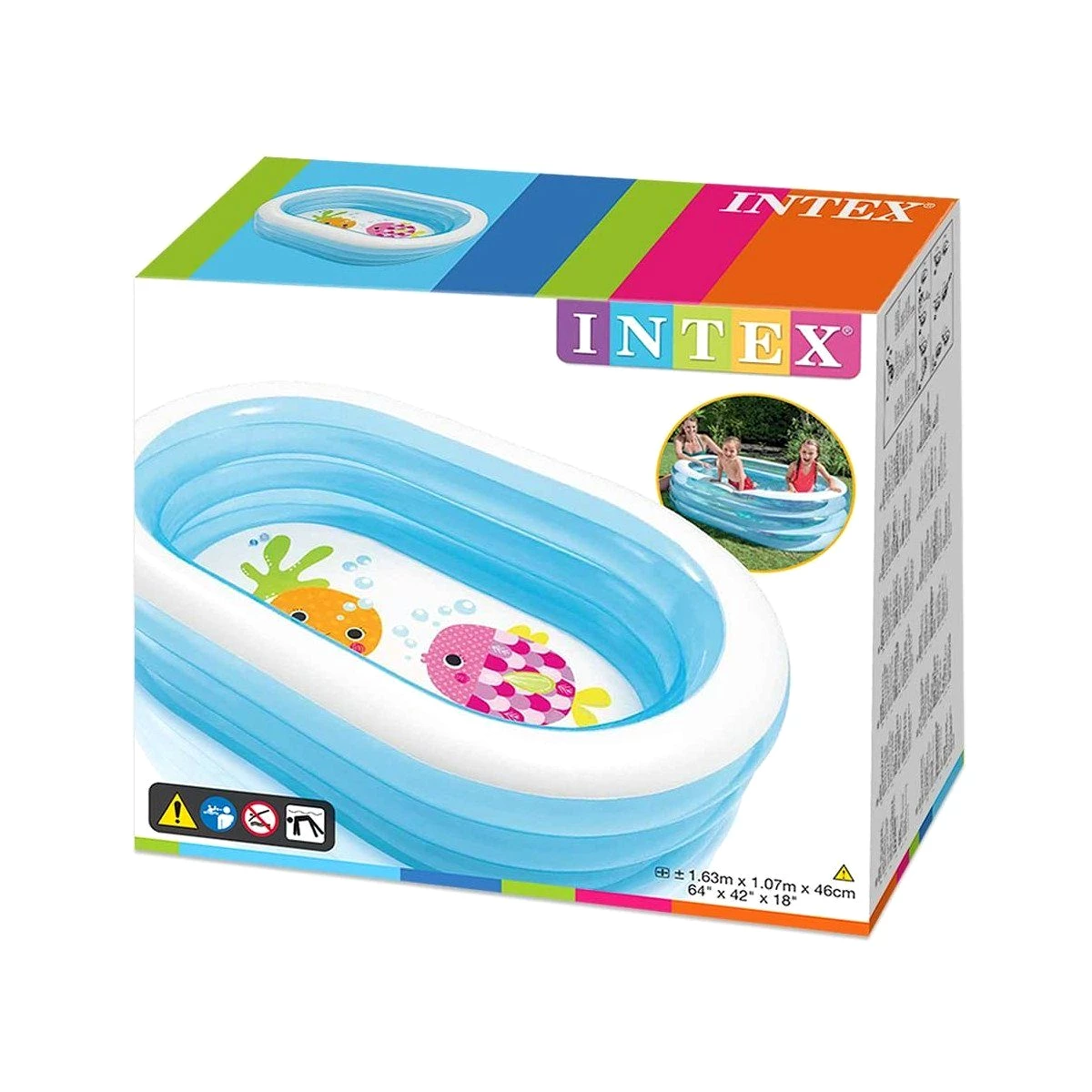 Intex Planschbecken 57482NP Pool &quot;My Sea Friends&quot; mit 3 Ringen