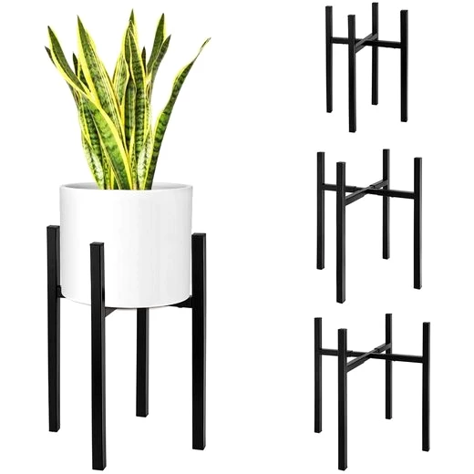 Vicbuy Blumenständer, Metall Regal Erweiterbar 23-37cm & Verstellbare Höhe